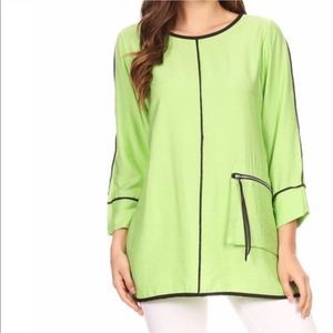Come N See Lime Sherbert Green Top Tunic